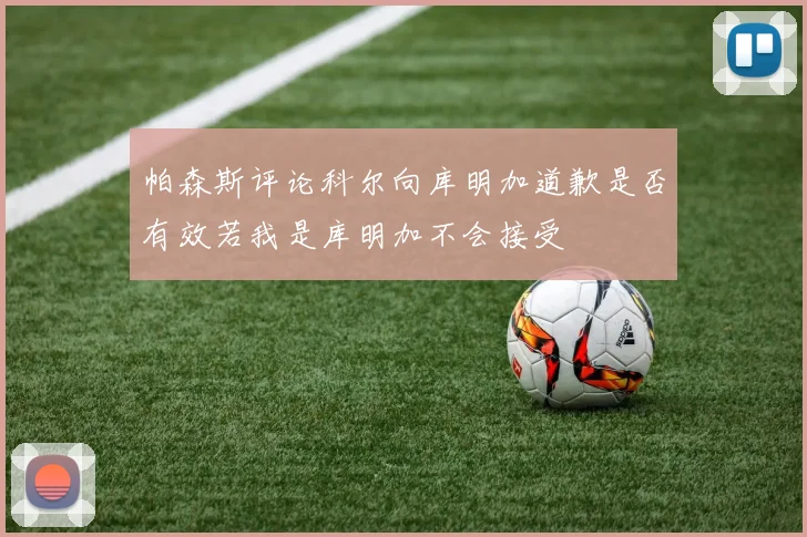 帕森斯评论科尔向库明加道歉是否有效若我是库明加不会接受