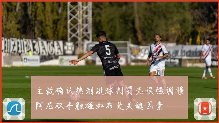 主裁确认热刺进球判罚无误强调穆阿尼双手触碰加布是关键因素